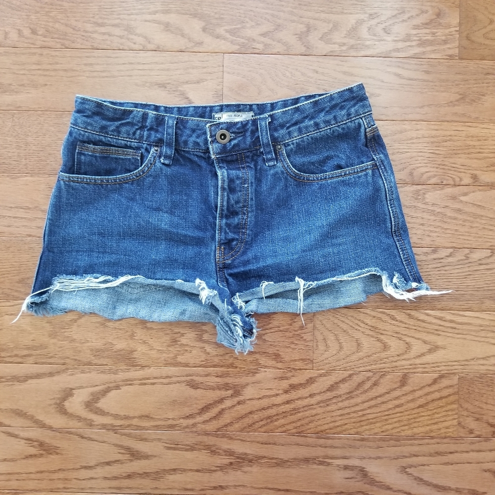 Free People Jean Shorts